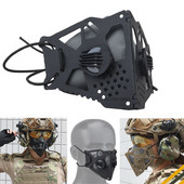 Taktikai félálarc cserélhető belső maszkkal Airsoft porálló maszk kerékpáros arcmaszkok Halloween film kellékek Cosplay