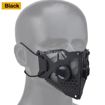 Taktikai félálarc cserélhető belső maszkkal Airsoft porálló maszk kerékpáros arcmaszkok Halloween film kellékek Cosplay