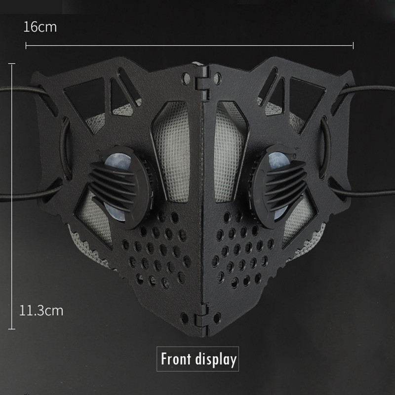 Taktikai félálarc cserélhető belső maszkkal Airsoft porálló maszk kerékpáros arcmaszkok Halloween film kellékek Cosplay