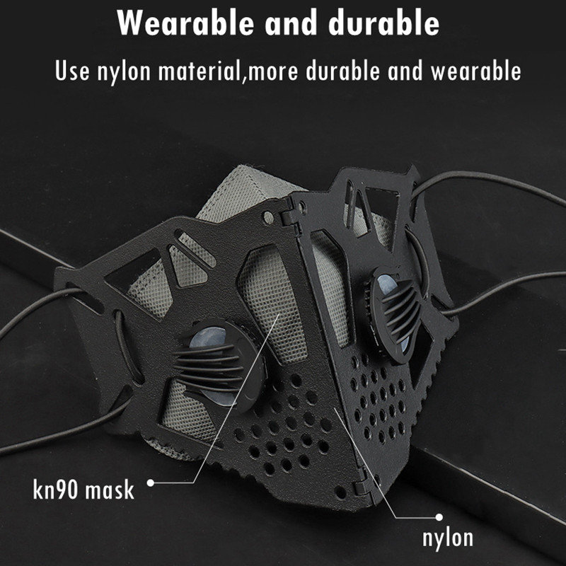 Taktikai félálarc cserélhető belső maszkkal Airsoft porálló maszk kerékpáros arcmaszkok Halloween film kellékek Cosplay