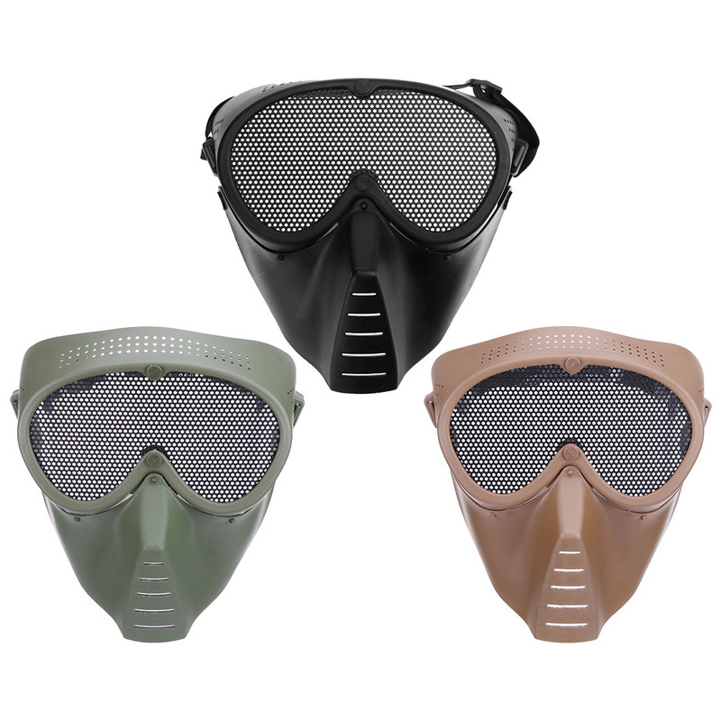 Taktikai teljes arc szemüveg maszk gyerekeknek puha golyós paintball levegő CS játékok fegyverek lövöldözős játékok kültéri kellékekhez