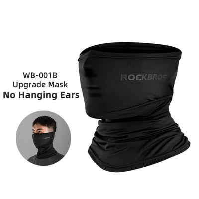ROCKBROS Mască de față din mătase de gheață de vară pentru ciclism Anti-UV Anti-transpirație Bandană de alergare respirabilă Protecție solară Esarfă sportivă Mască de față