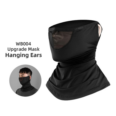 ROCKBROS Mască de față din mătase de gheață de vară pentru ciclism Anti-UV Anti-transpirație Bandană de alergare respirabilă Protecție solară Esarfă sportivă Mască de față