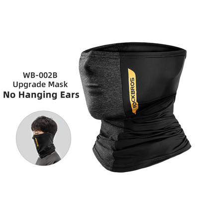 ROCKBROS Mască de față din mătase de gheață de vară pentru ciclism Anti-UV Anti-transpirație Bandană de alergare respirabilă Protecție solară Esarfă sportivă Mască de față