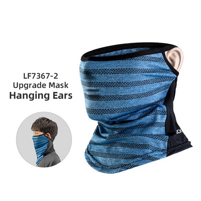 ROCKBROS Mască de față din mătase de gheață de vară pentru ciclism Anti-UV Anti-transpirație Bandană de alergare respirabilă Protecție solară Esarfă sportivă Mască de față