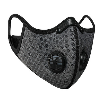 Kerékpáros Arcmaszk Aktívszén Kettős Szűrő Síedzés Futás Kültéri Szélálló Porálló Porvédő Kerékpár kiegészítők