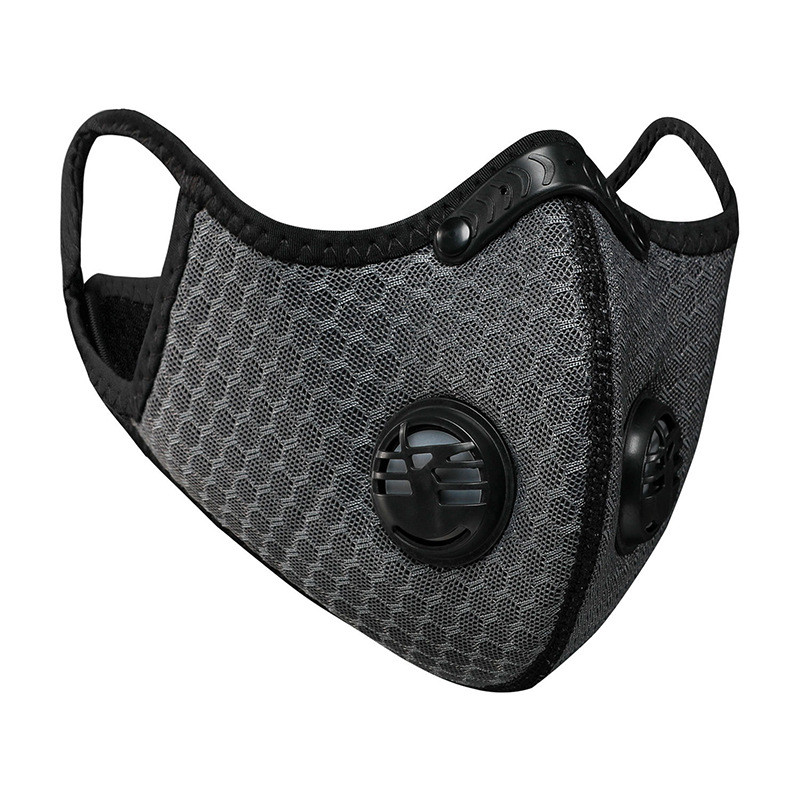 Rattasõidu näomask Aktiveeritud süsiniku kahe filtriga suusatreening Jooksmine õues Tuulekindel Tolmukindel tolmuvastane Jalgrattatarvikud