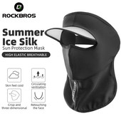 ROCKBROS rattamask suvine jääsiidist päikesekaitse kogu näonahale naistele meeste UV-vastane kattekork välispordi jaoks, Bandana hingav mask
