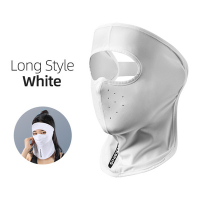 ROCKBROS rattamask suvine jääsiidist päikesekaitse kogu näonahale naistele meeste UV-vastane kattekork välispordi jaoks, Bandana hingav mask