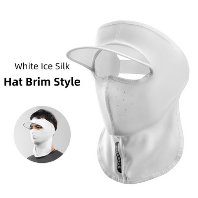 ROCKBROS rattamask suvine jääsiidist päikesekaitse kogu näonahale naistele meeste UV-vastane kattekork välispordi jaoks, Bandana hingav mask