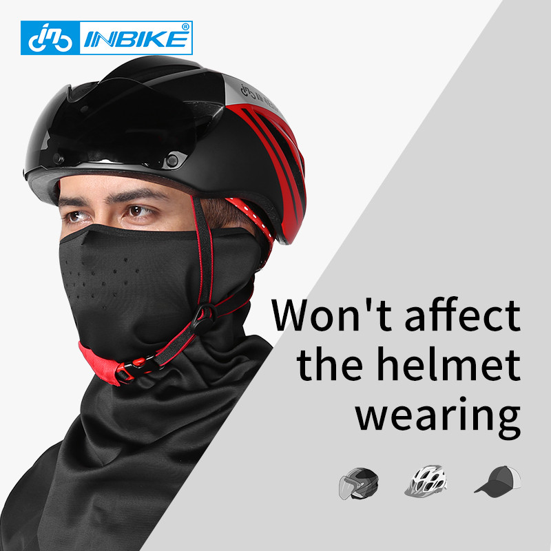 INBIKE Велосипедна маска за лице Зимна ветроустойчива поларена спортна маска за ски бягане Шал за врата Балаклава Мъжка дишаща велосипедна маска LF7291