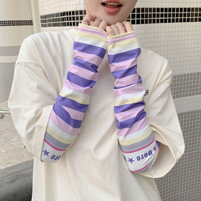 Jégkaros ujjú, bő női hosszú ujj nélküli, puha fényvédő vezetés kerékpáros kesztyűk légáteresztő hideg ujjú futósportruházat