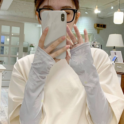 Jégkaros ujjú, bő női hosszú ujj nélküli, puha fényvédő vezetés kerékpáros kesztyűk légáteresztő hideg ujjú futósportruházat