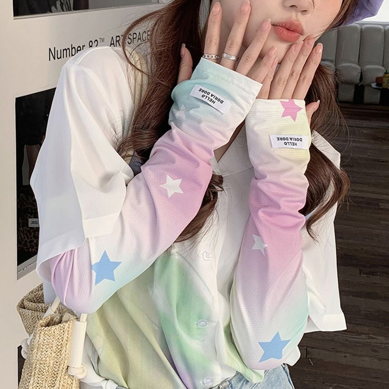 Jégkaros ujjú, bő női hosszú ujj nélküli, puha fényvédő vezetés kerékpáros kesztyűk légáteresztő hideg ujjú futósportruházat