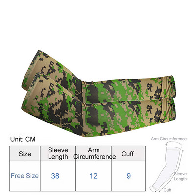 1paar Jalgrattakäevarrukad Päikesekaitse Hingav välisport Jooks Ice Silk UV-vastane Mugav Varrukas Naised Mehed