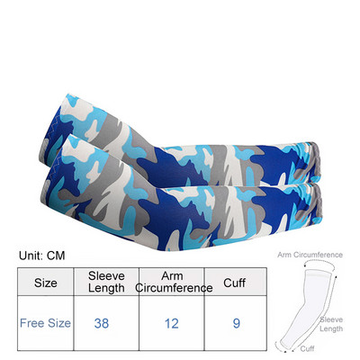 1paar Jalgrattakäevarrukad Päikesekaitse Hingav välisport Jooks Ice Silk UV-vastane Mugav Varrukas Naised Mehed