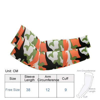 1paar Jalgrattakäevarrukad Päikesekaitse Hingav välisport Jooks Ice Silk UV-vastane Mugav Varrukas Naised Mehed