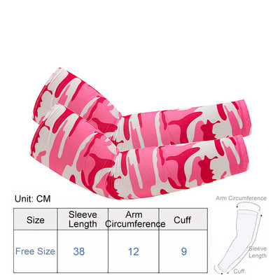 1paar Jalgrattakäevarrukad Päikesekaitse Hingav välisport Jooks Ice Silk UV-vastane Mugav Varrukas Naised Mehed