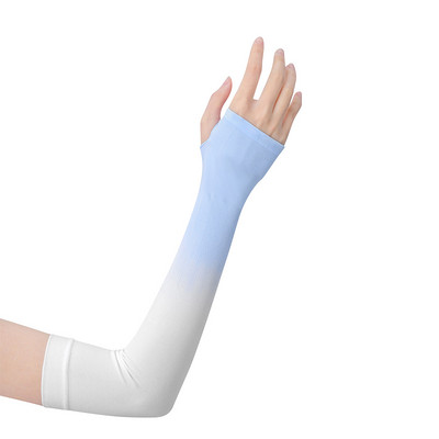 Mâneci de protecție unisex pentru braț Încălzitor cu protecție UV pentru soare Mâneci pentru braț din mătase de gheață pentru răcire pentru braț Golf Ciclism Alergare Pescuit Mâneci pentru braț