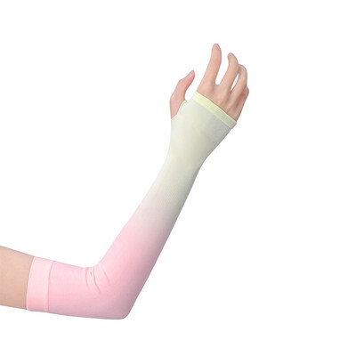 Mâneci de protecție unisex pentru braț Încălzitor cu protecție UV pentru soare Mâneci pentru braț din mătase de gheață pentru răcire pentru braț Golf Ciclism Alergare Pescuit Mâneci pentru braț