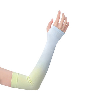 Mâneci de protecție unisex pentru braț Încălzitor cu protecție UV pentru soare Mâneci pentru braț din mătase de gheață pentru răcire pentru braț Golf Ciclism Alergare Pescuit Mâneci pentru braț