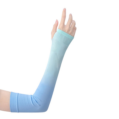 Mâneci de protecție unisex pentru braț Încălzitor cu protecție UV pentru soare Mâneci pentru braț din mătase de gheață pentru răcire pentru braț Golf Ciclism Alergare Pescuit Mâneci pentru braț