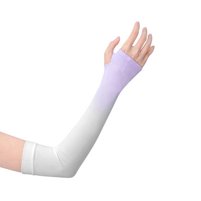 Mâneci de protecție unisex pentru braț Încălzitor cu protecție UV pentru soare Mâneci pentru braț din mătase de gheață pentru răcire pentru braț Golf Ciclism Alergare Pescuit Mâneci pentru braț