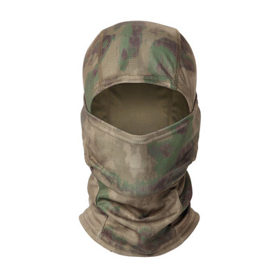 Taktiskā pilna sejas maska Balaclava maskēšanās drupu sērija medību riteņbraukšanas armija Airsoft sporta velosipēda militārā taktiskā sauļošanās vāciņš