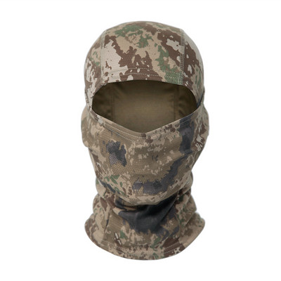 Tactical Full Face Mask Balaclava Camouflage Ruin Series Hunting Cycling Army Airsoft Sport Bike Military Tactical Sunscreen Cap