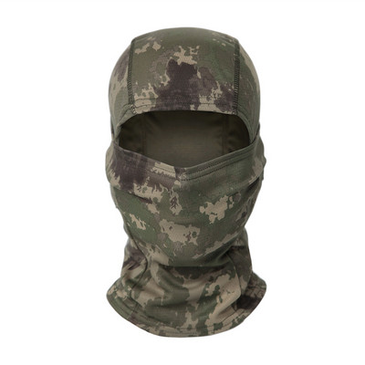 Tactical Full Face Mask Balaclava Camouflage Ruin Series Hunting Cycling Army Airsoft Sport Bike Military Tactical Sunscreen Cap
