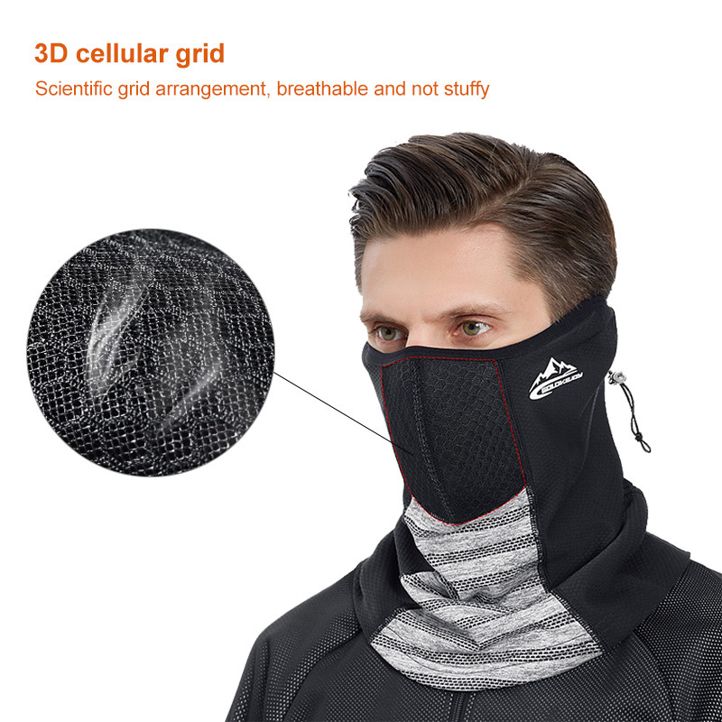 Talvine soe jalgrattasõidu poolmask hingav kõrvakaitse sall Sport tolmukindel filtermask lumelaua suusatamiseks ja kalapüügiks