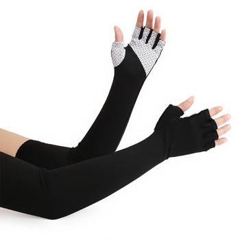 Калъф за ръце за катерене Слънце UV защита Ледено хладни Спортни ръкави Ръкави за риболов Колоездене Ръкави за бягане с маншет с 5 пръста
