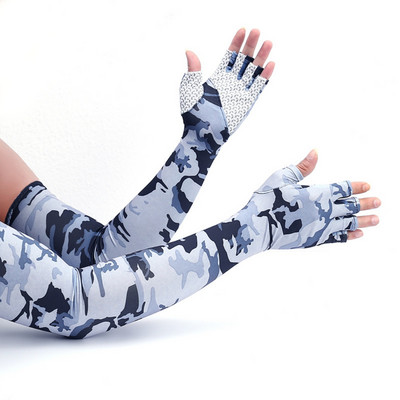 Navlaka za ruke za penjanje Zaštita od UV zraka od sunca Ice Cool Sportski rukavi za ruke Ribolov Biciklizam Rukavi za trčanje s manžetom s 5 prstiju