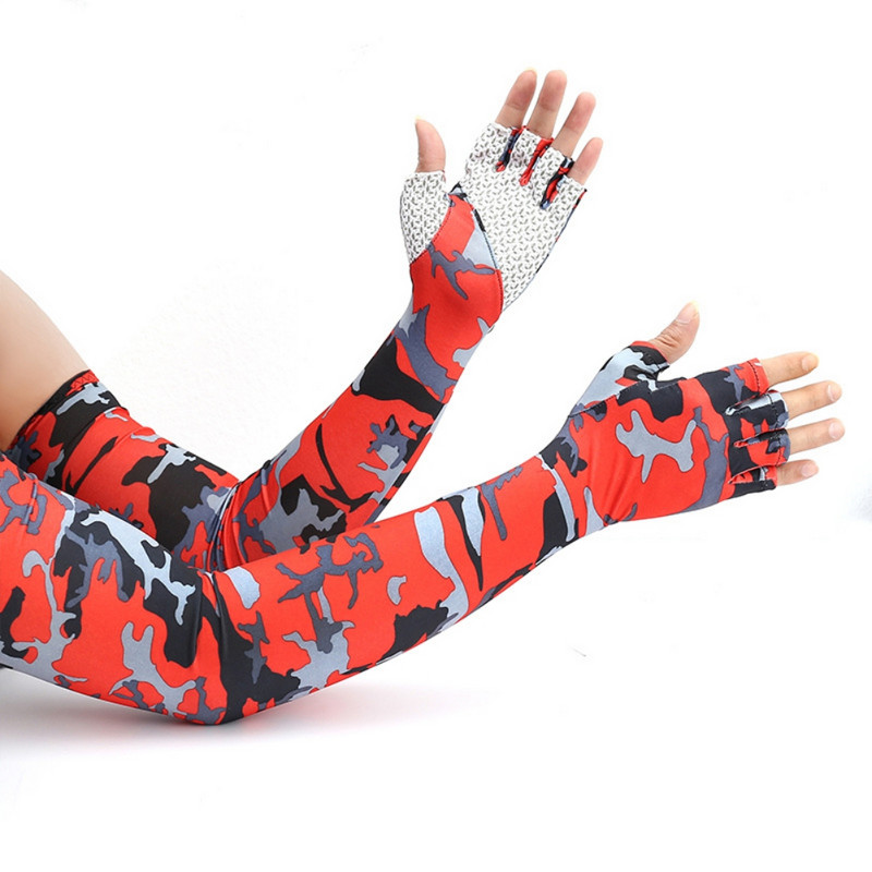 Navlaka za ruke za penjanje Zaštita od UV zraka od sunca Ice Cool Sportski rukavi za ruke Ribolov Biciklizam Rukavi za trčanje s manžetom s 5 prstiju