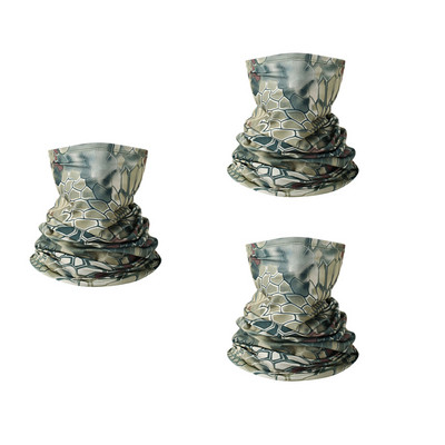 3 bucăți multifuncționale cu protecție UV eșarfă Tub pentru încălzirea gâtului Pescuit în aer liber Drumeții Ciclism Față Cap Wrap Cover Bandana Bandă pentru cap