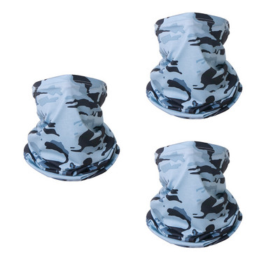 3 bucăți multifuncționale cu protecție UV eșarfă Tub pentru încălzirea gâtului Pescuit în aer liber Drumeții Ciclism Față Cap Wrap Cover Bandana Bandă pentru cap