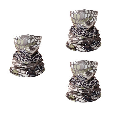 3 bucăți multifuncționale cu protecție UV eșarfă Tub pentru încălzirea gâtului Pescuit în aer liber Drumeții Ciclism Față Cap Wrap Cover Bandana Bandă pentru cap