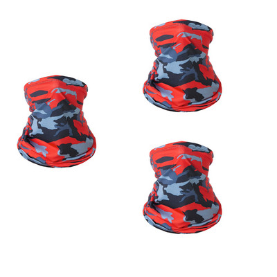 3 bucăți multifuncționale cu protecție UV eșarfă Tub pentru încălzirea gâtului Pescuit în aer liber Drumeții Ciclism Față Cap Wrap Cover Bandana Bandă pentru cap