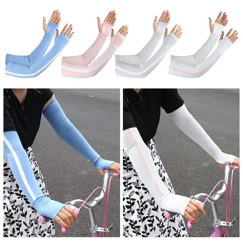 Jääkäevarrukad Päikesekaitse Hingav Käesoojendaja Välissport Ratsutamine Jooksmine Lahe siidist käevarrukas