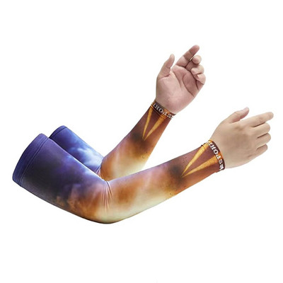 2db Unisex hűtőkar ujjak huzat női férfi sport futás UV fényvédő kesztyű kültéri horgászat kerékpáros kar ujjak