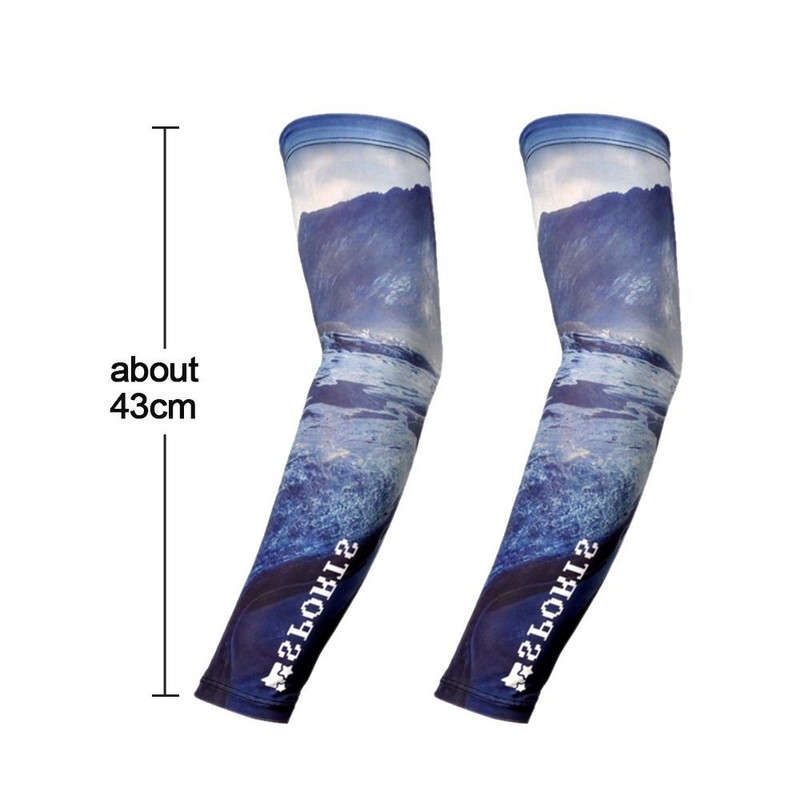 2db Unisex hűtőkar ujjak huzat női férfi sport futás UV fényvédő kesztyű kültéri horgászat kerékpáros kar ujjak