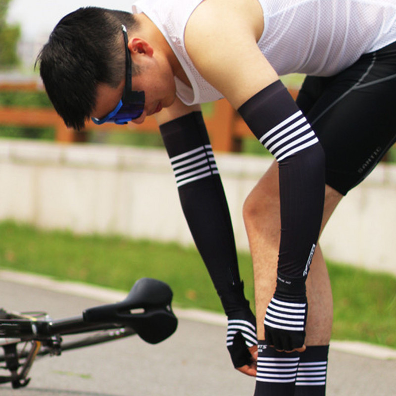 Spordikäe survevarrukas korvpalli rattakäe soojendaja suvejooksu UV kaitse Võrkpalli päikesekaitseribad