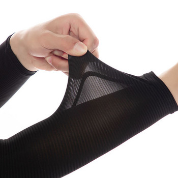 Loogdeel 1 чифт летни UV слънцезащитни ръкави за ръкави за риболов Бягане Колоездене Спортно каране Охлаждащи нагреватели за ръце Калъф за ръкави