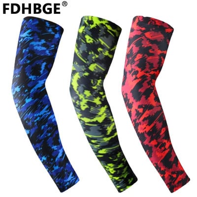 FDHBGE Running Arm Long Sleeves for Men Women Outdoor Sports Basketball Football Volleyball Cycling Safety Gear Protector Bands