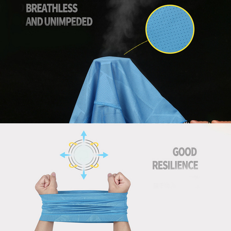 Sport UV-kaitse Quick Dry Running Peapael Maski jaoks Bandanas Jalgrattatarvikud Välisrattasõidu kolmnurk Sall Tuulekindel