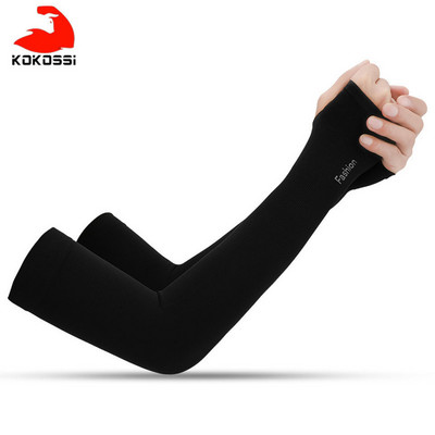 KoKossi jégszövet kar ujjak manga melegítők nyári sportok UV védelem futás kerékpározás vezetés fényvisszaverő fényvédő szalagok
