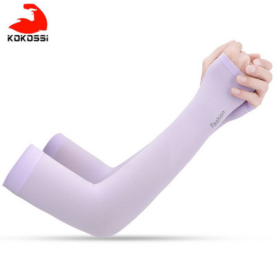 KoKossi jégszövet kar ujjak manga melegítők nyári sportok UV védelem futás kerékpározás vezetés fényvisszaverő fényvédő szalagok