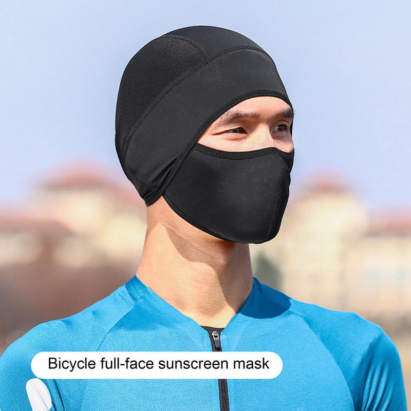 Kaitsev must värv Summer Head Face Guard Kiivri vooder Jalgrattatarvikud