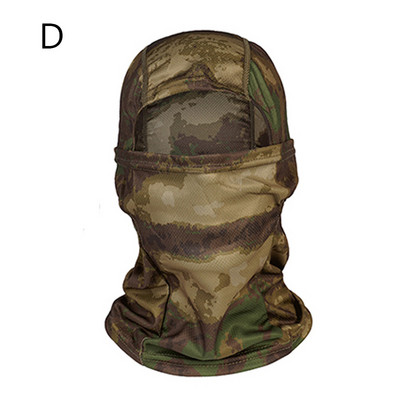 Tactical Balaclava Summer Cool Men Camouflage Full Face Mask Ski Bike Army Hunting Head Cover Cycling Face Mask Neck Gaiter