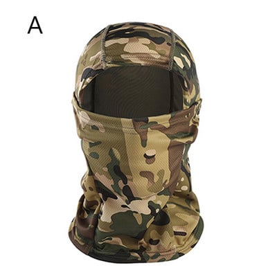 Tactical Balaclava Summer Cool Men Camouflage Full Face Mask Ski Bike Army Hunting Head Cover Cycling Face Mask Neck Gaiter
